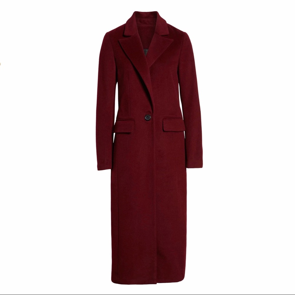 Avec Les Filles Wool Blend Menswear Coat - XS